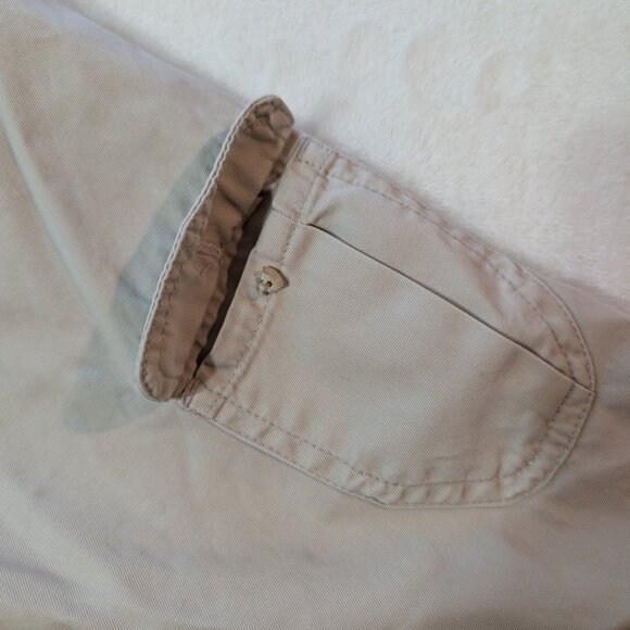 Banana Republic Button-Down Beige Pocket Men's Shirt - Picture 14 of 14